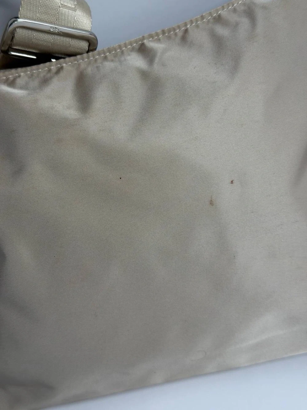 Longchamp Beige Nylon Crossbody Bag